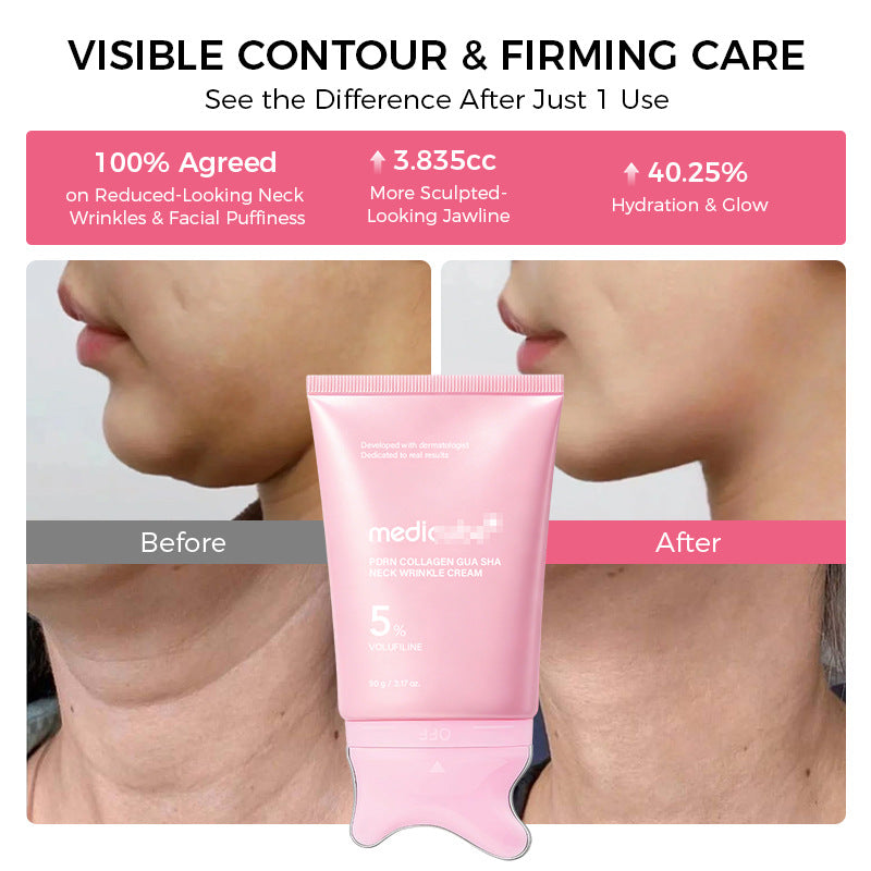 Neck Cream with Gua Sha Massager