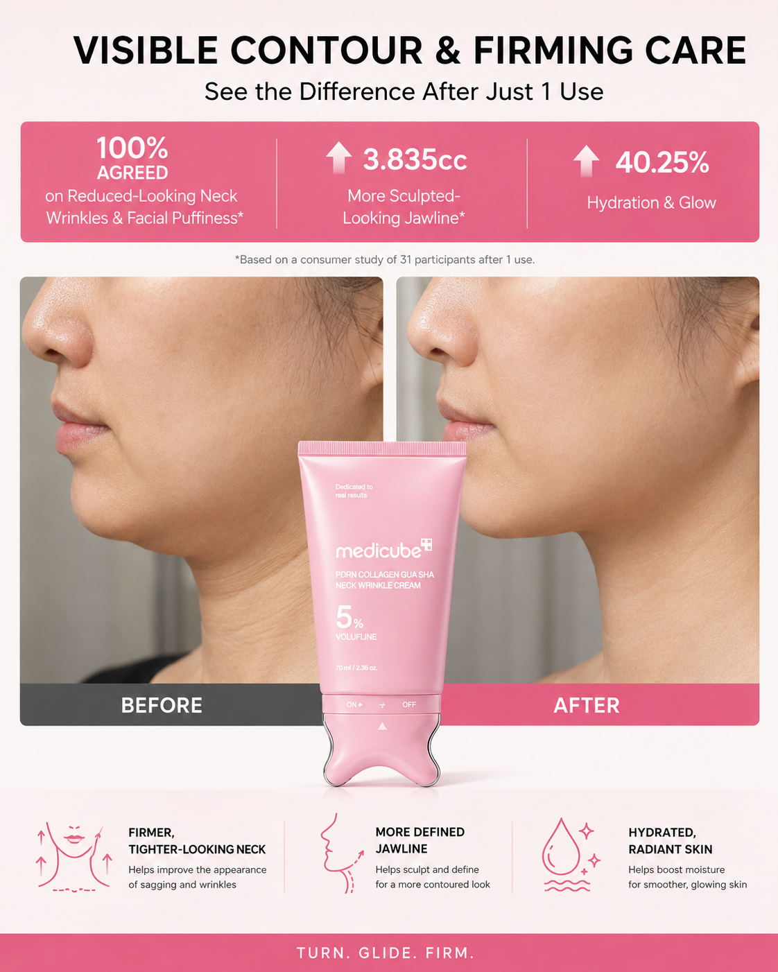 Neck Cream with Gua Sha Massager